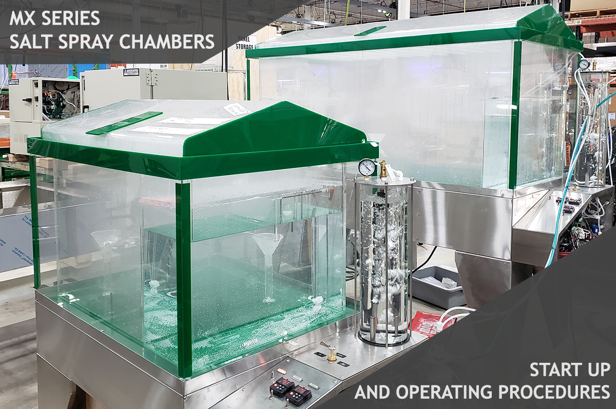 Salt Spray Chamber Start Up And Operating Procedures